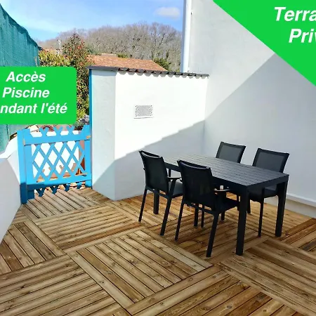 4pers Piscine Parking Terrasse Clim Appartement Arbonne